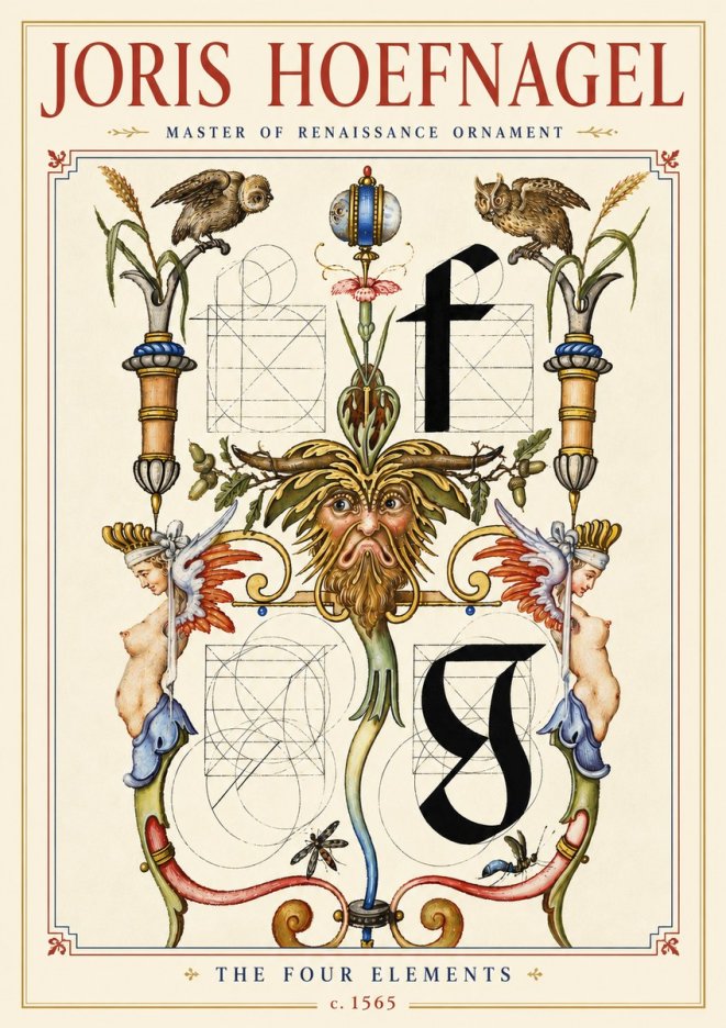 Joris Hoefnagel The Four Elements II No4 - Poszter