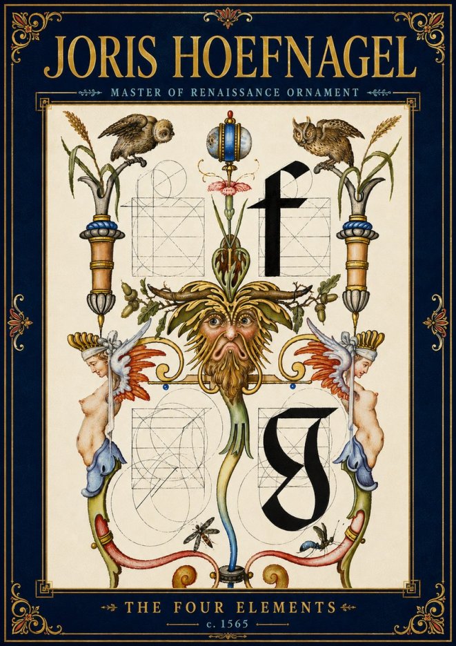 Joris Hoefnagel The Four Elements II No6 - Poszter
