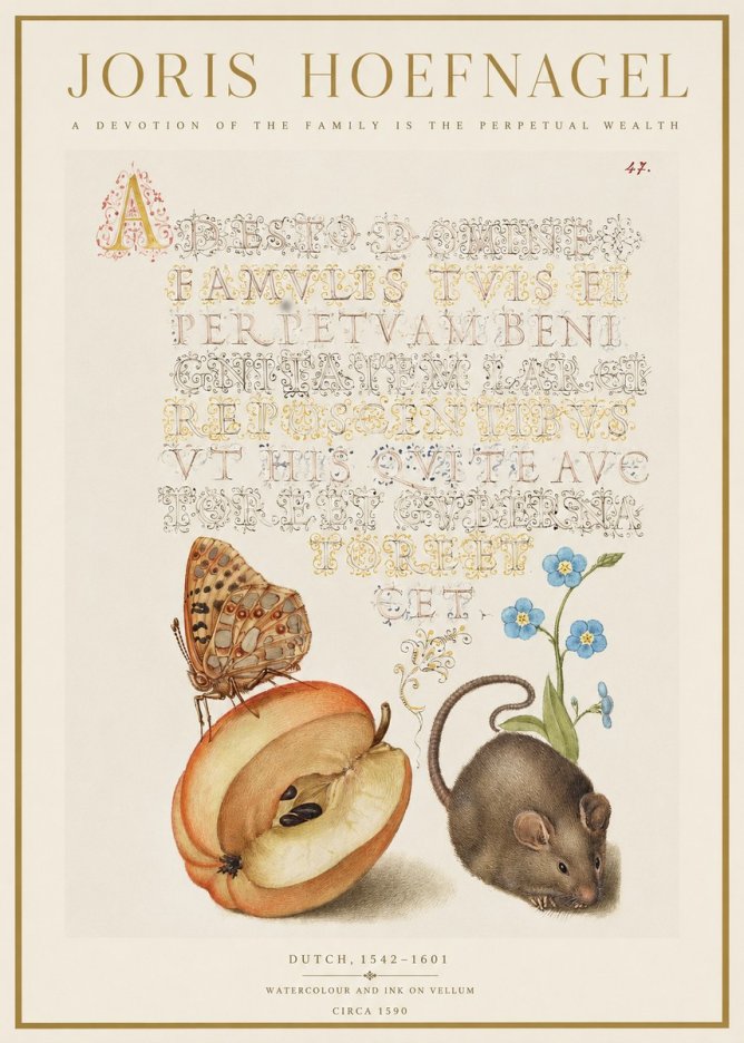 Joris Hoefnagel A Devotion of the Family Is the Perpetual Wealth No1 - Poszter