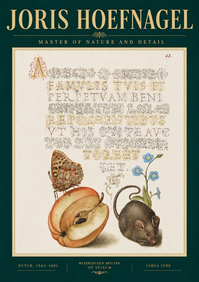 Joris Hoefnagel A Devotion of the Family Is the Perpetual Wealth No3 - Poszter