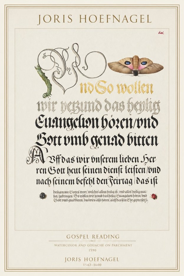 Joris Hoefnagel Gospel Reading No1 - Poszter