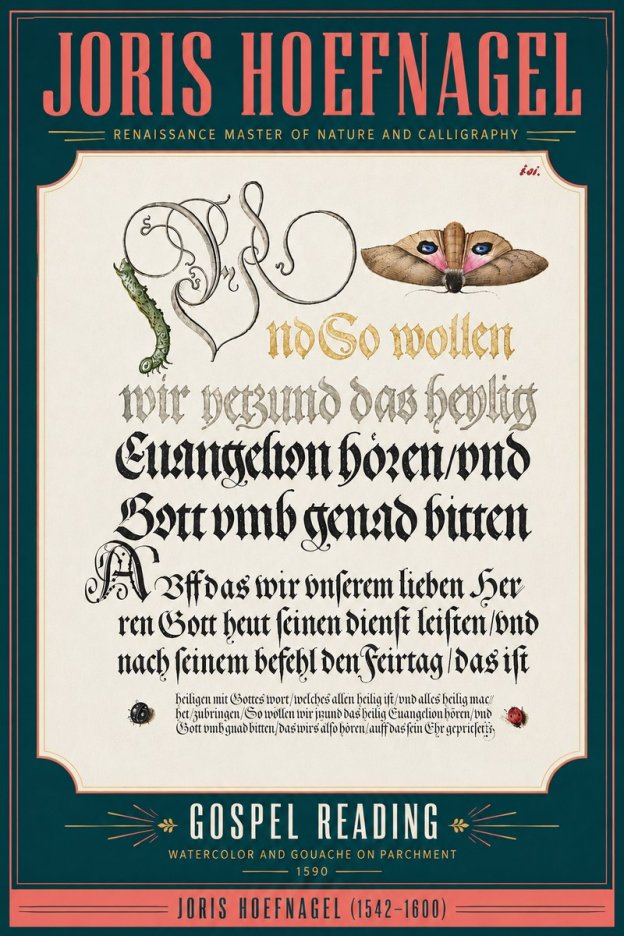 Joris Hoefnagel Gospel Reading No5 - Poszter