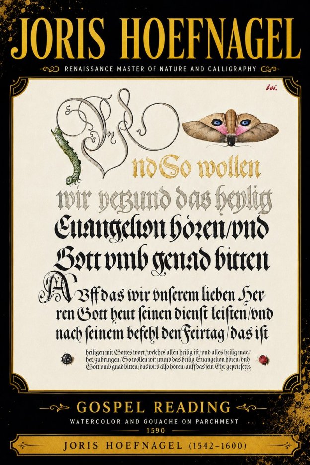 Joris Hoefnagel Gospel Reading No6 - Poszter