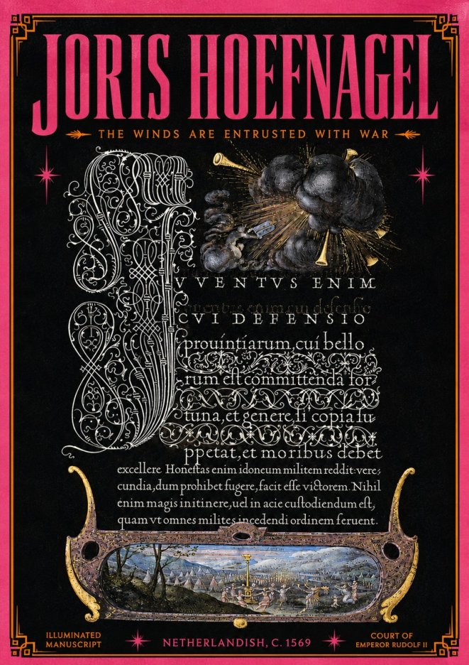 Joris Hoefnagel The Winds Are Entrusted with War No5 - Poszter