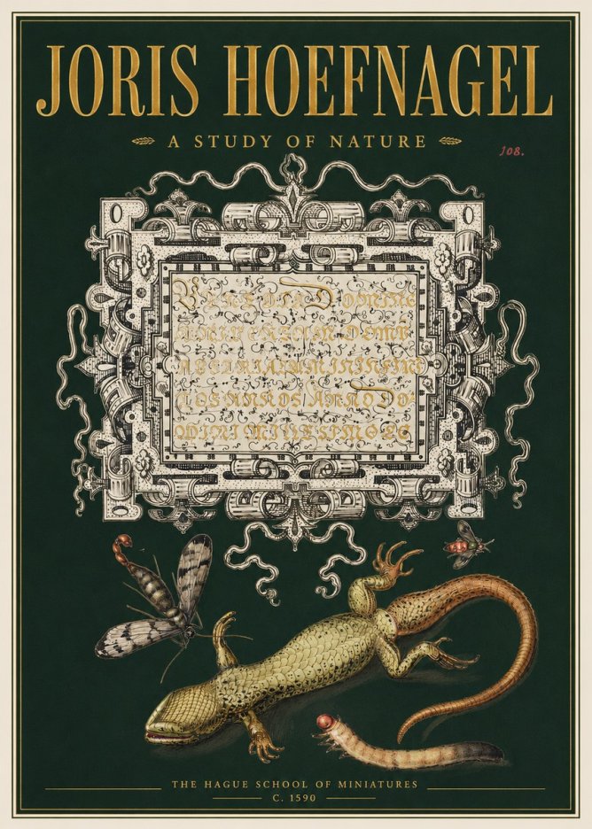 Joris Hoefnagel A Study of Nature III No3 - Poszter