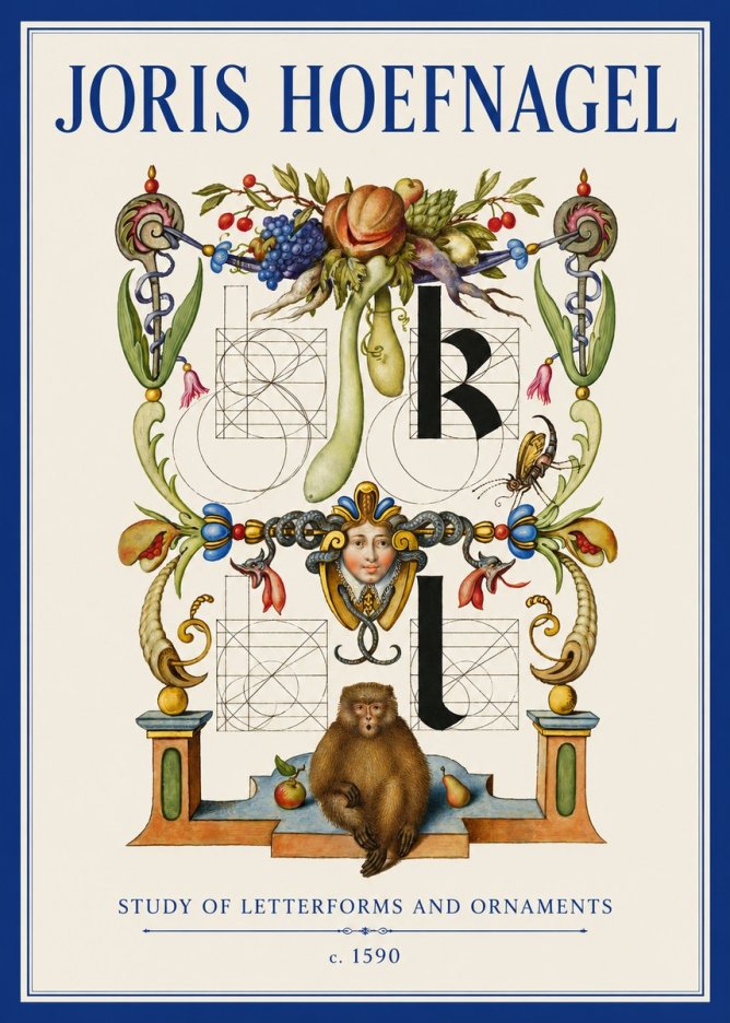 Joris Hoefnagel Study of Letterforms and Ornaments No4 - Poszter