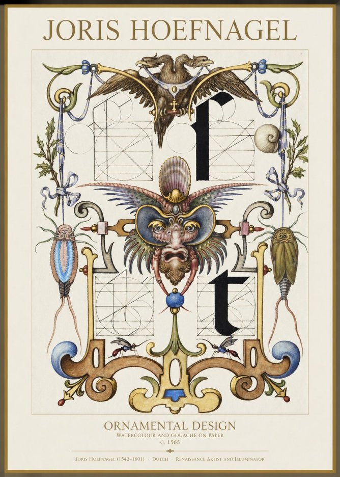 Joris Hoefnagel Ornamental Design II No1 - Poszter