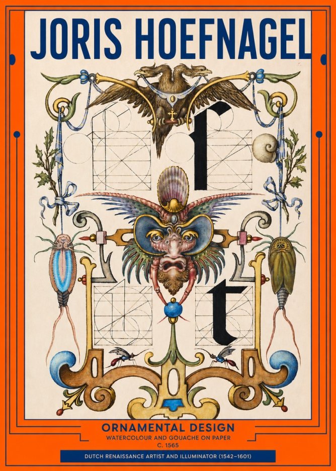 Joris Hoefnagel Ornamental Design II No2 - Poszter