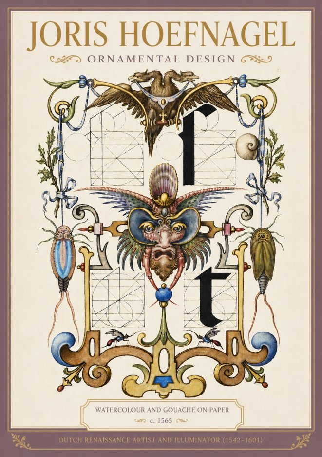 Joris Hoefnagel Ornamental Design II No4 - Poszter