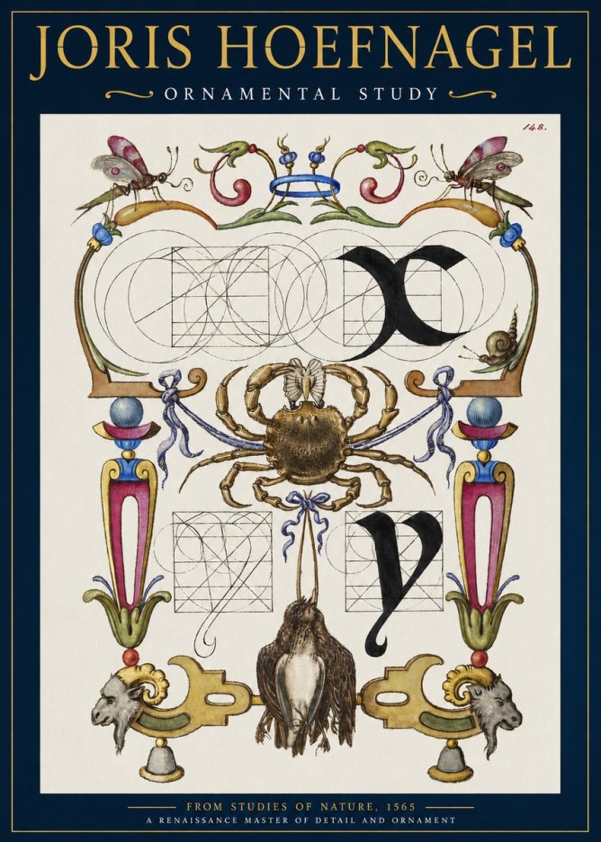 Joris Hoefnagel Ornamental Study II No2 - Poszter