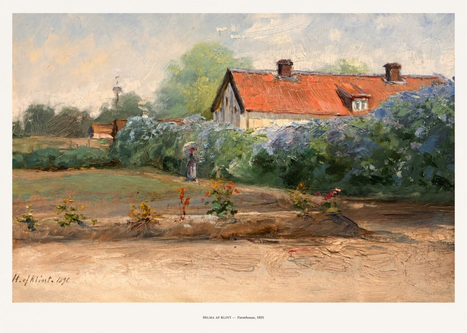 Hilma af Klint Farmhouse, 1891 No5 - Poszter
