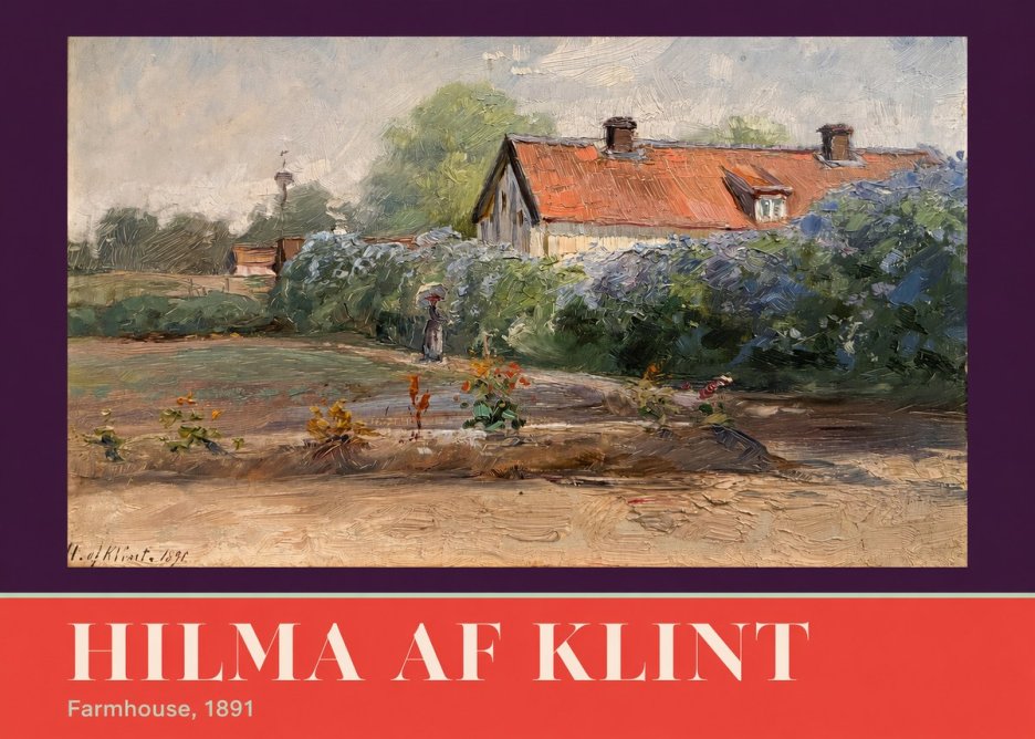 Hilma af Klint Farmhouse, 1891 No6 - Poszter