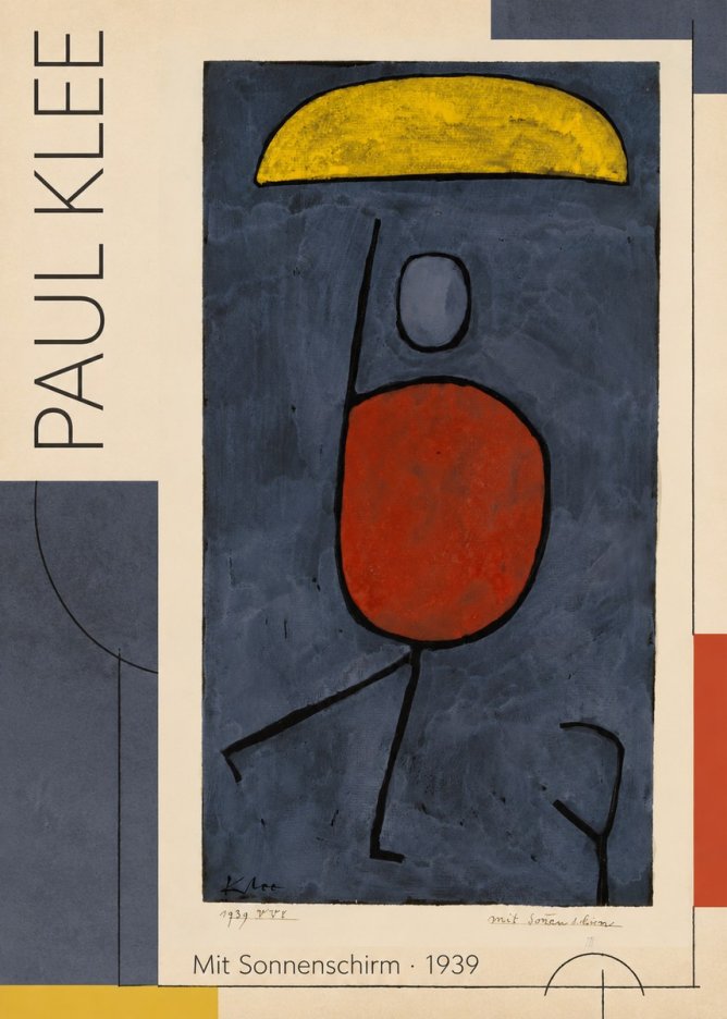 Paul Klee Mit Sonnenschirm No2 - Poszter