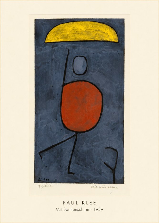 Paul Klee Mit Sonnenschirm No4 - Poszter