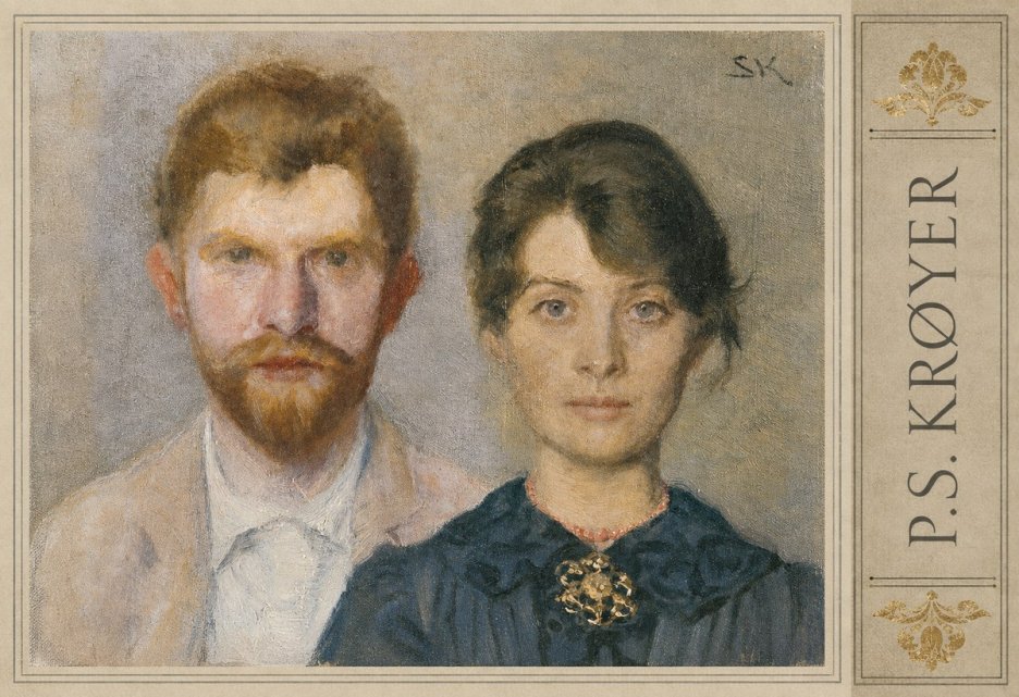 P.S. Krøyer Self-portrait with Marie Krøyer No2 - Poszter