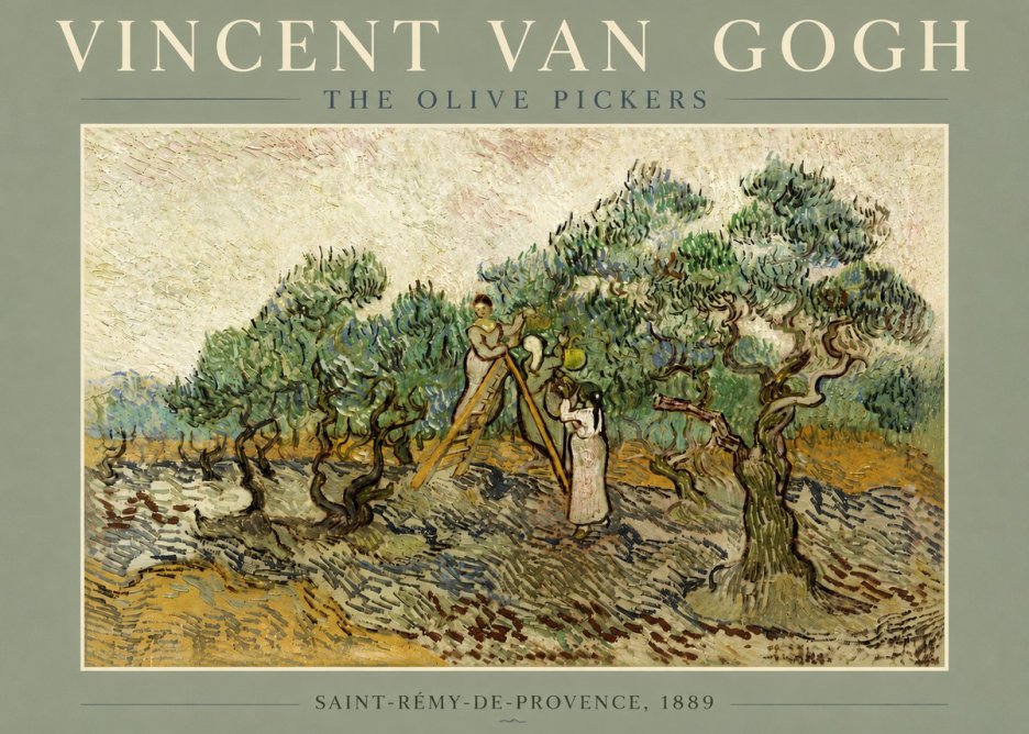Van Gogh The Olive Pickers II No5 - Poszter