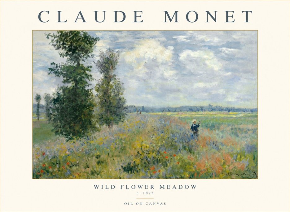Monet Wild Flower Meadow No1 - Poszter