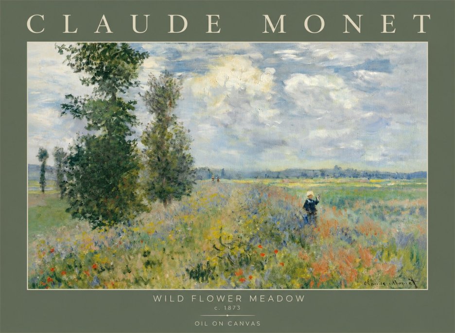 Monet Wild Flower Meadow No2 - Poszter