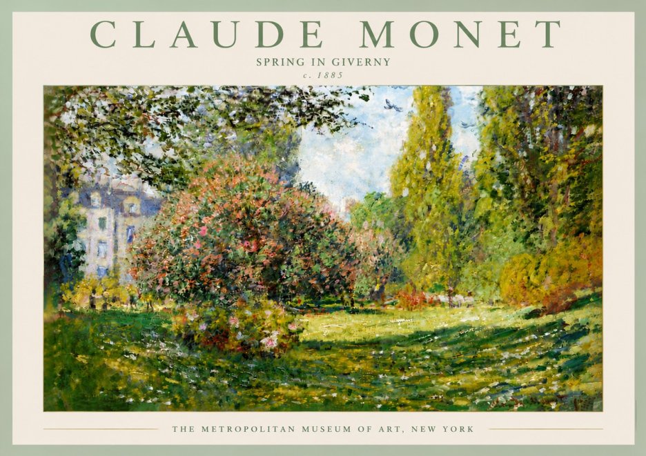 Monet Spring in Giverny No5 - Poszter