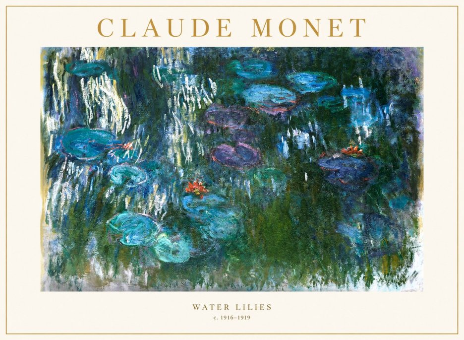 Monet Water Lilies IV No1 - Poszter