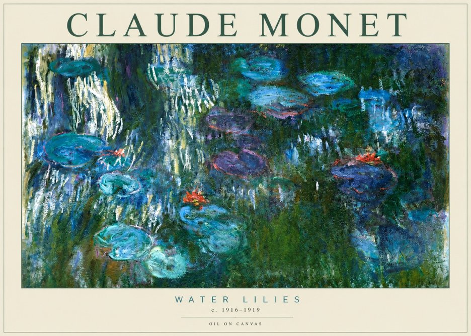 Monet Water Lilies IV No2 - Poszter