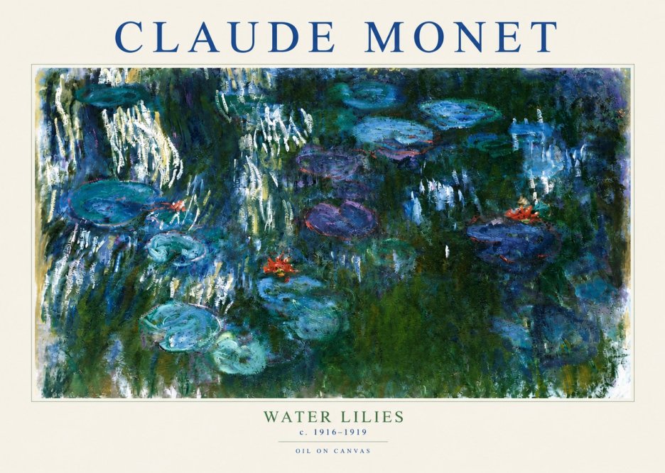 Monet Water Lilies IV No3 - Poszter