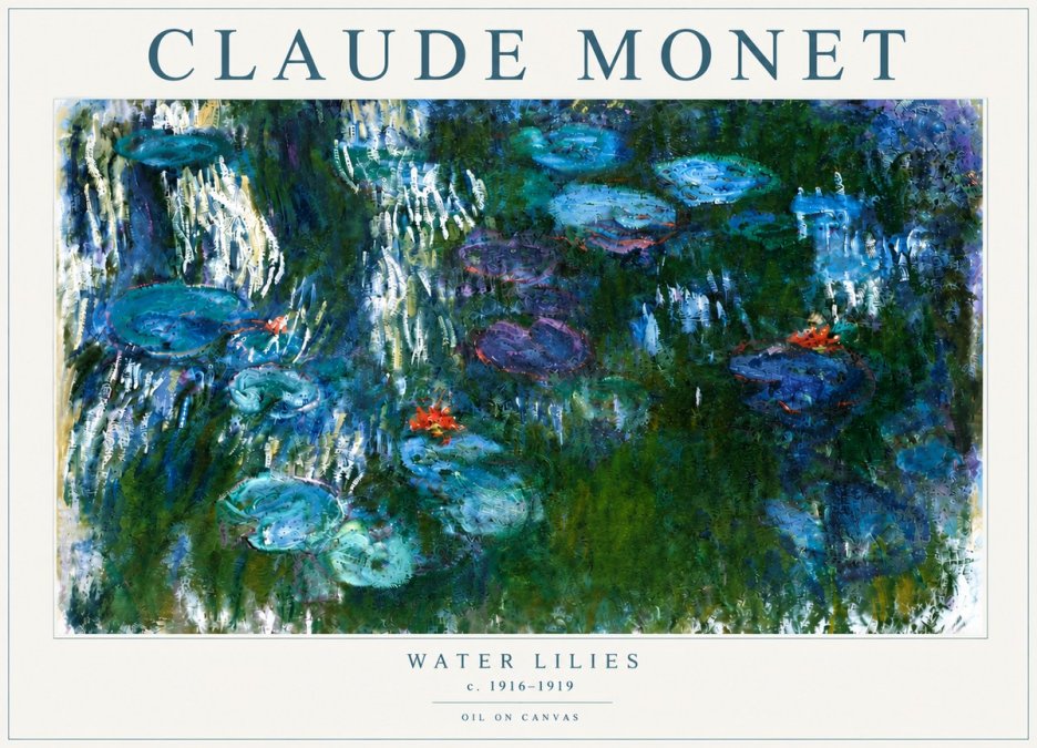 Monet Water Lilies IV No5 - Poszter