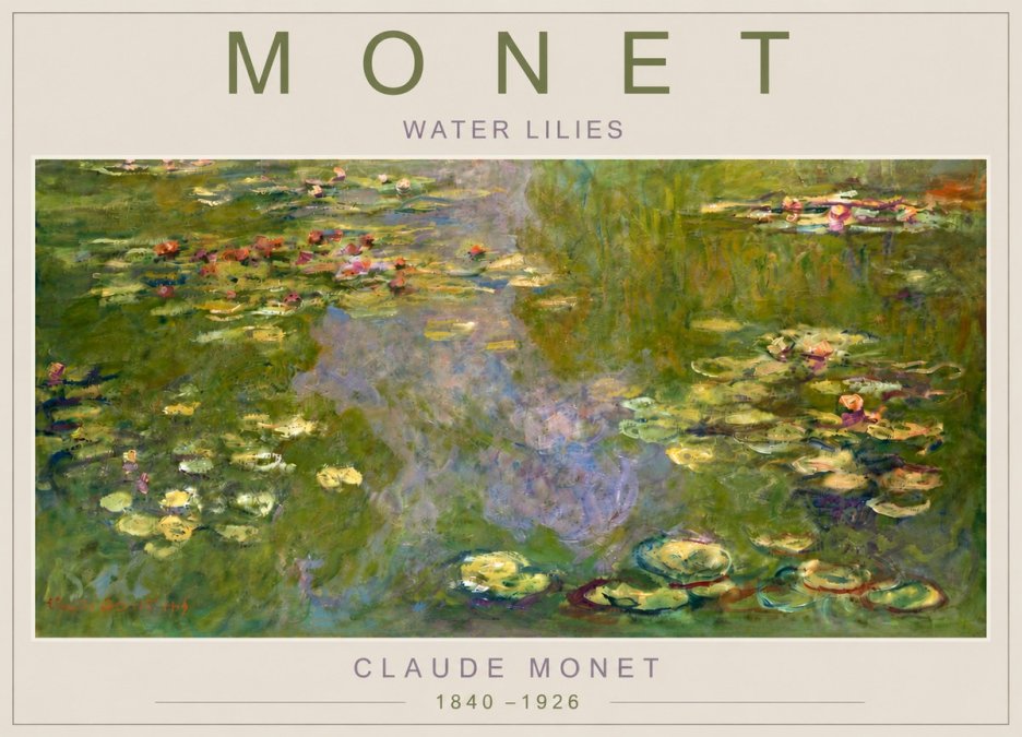 Monet Water Lilies V No5 - Poszter