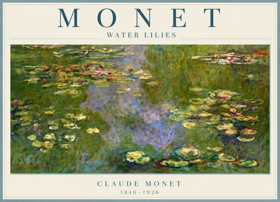 Monet Water Lilies V No6 - Poszter
