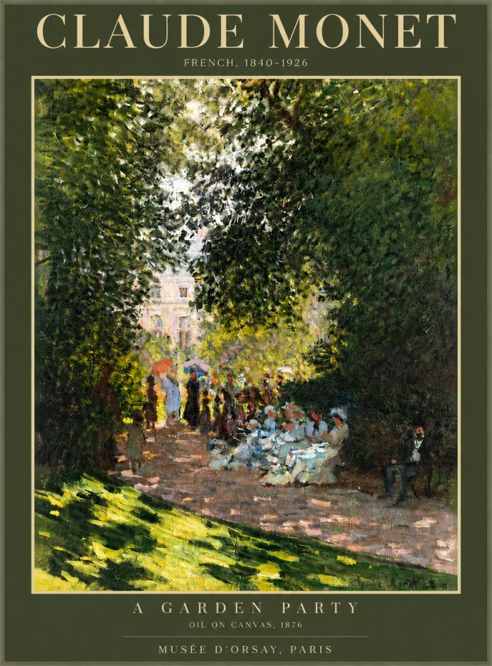 Monet A Garden Party No5 - Poszter
