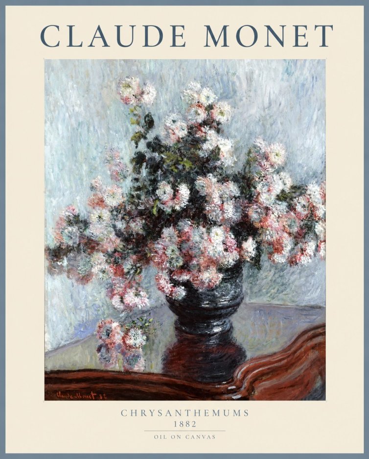 Monet Chrysanthemums No1 - Poszter