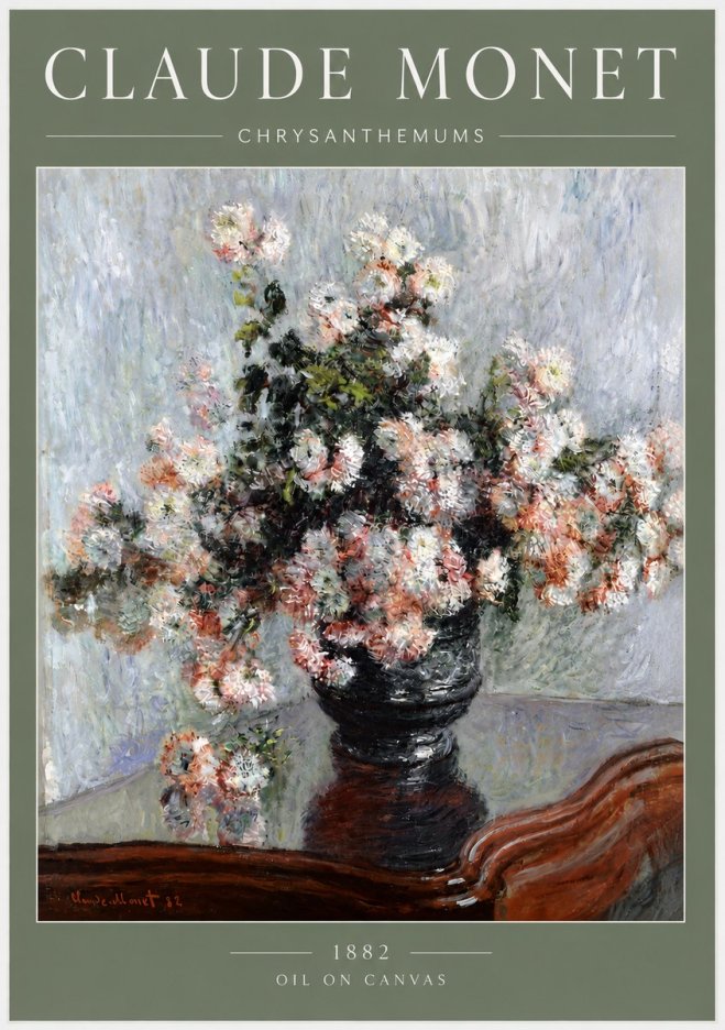 Monet Chrysanthemums No3 - Poszter