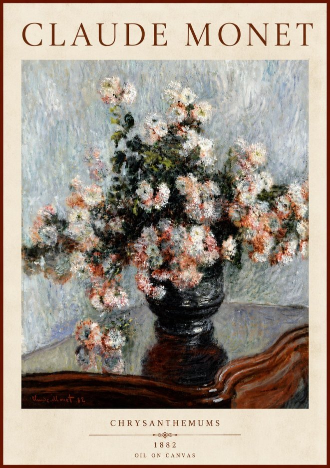 Monet Chrysanthemums No5 - Poszter