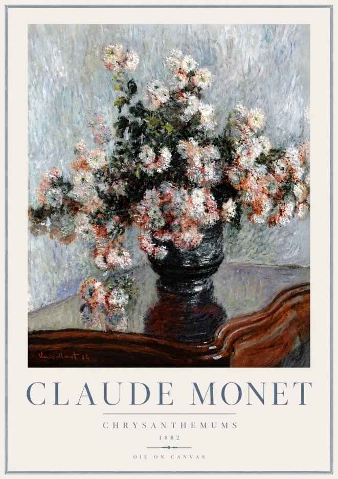 Monet Chrysanthemums No6 - Poszter