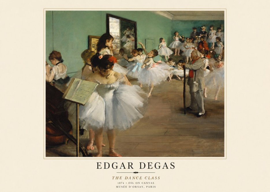 Edgar Degas The Dance Class I No1 - Poszter