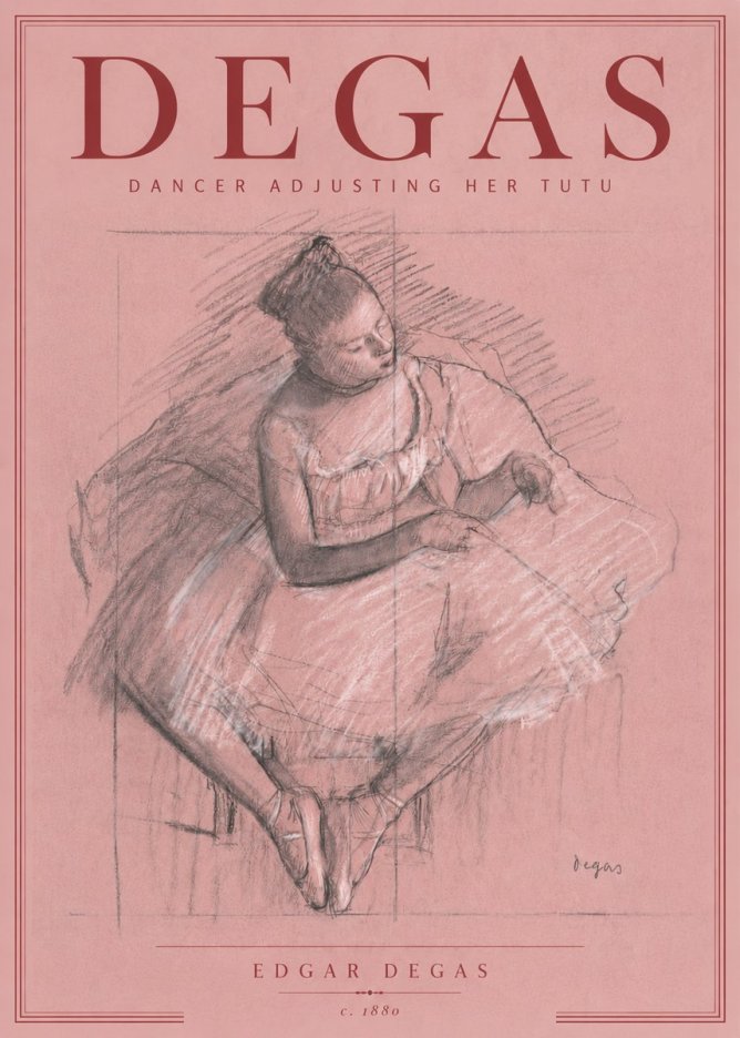Edgar Degas Dancer Adjusting Her Tutu No6 - Poszter