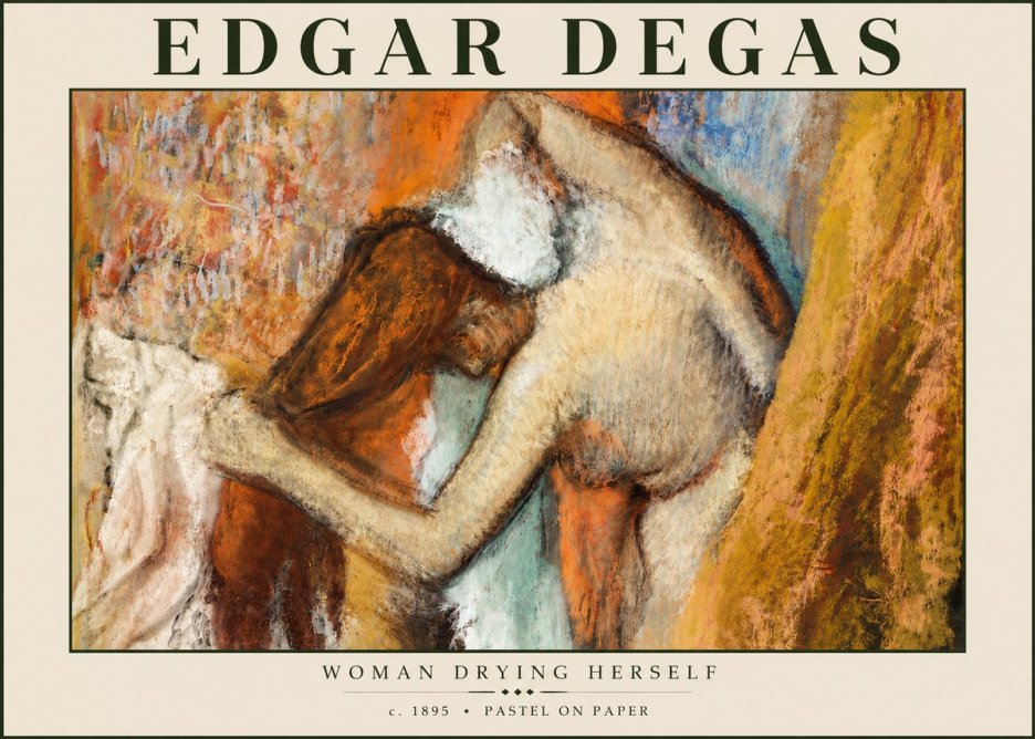 Edgar Degas Woman Drying Herself I No6 - Poszter