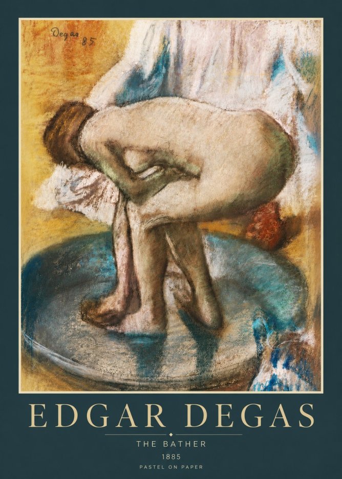 Edgar Degas The Bather No3 - Poszter