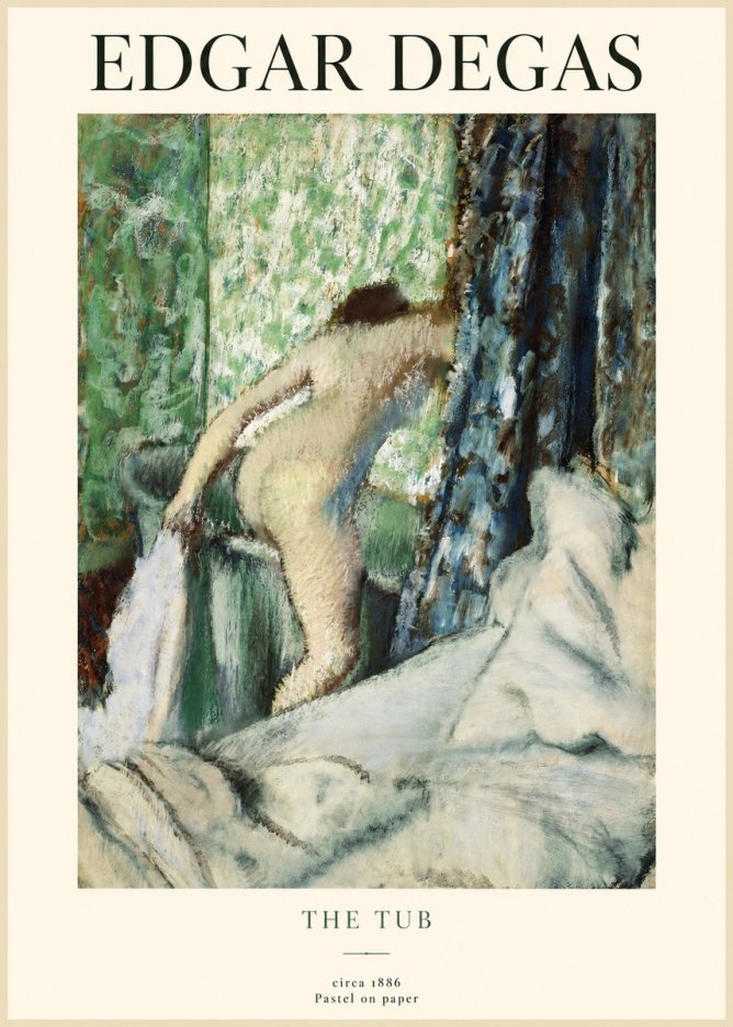 Edgar Degas The Tub No1 - Poszter