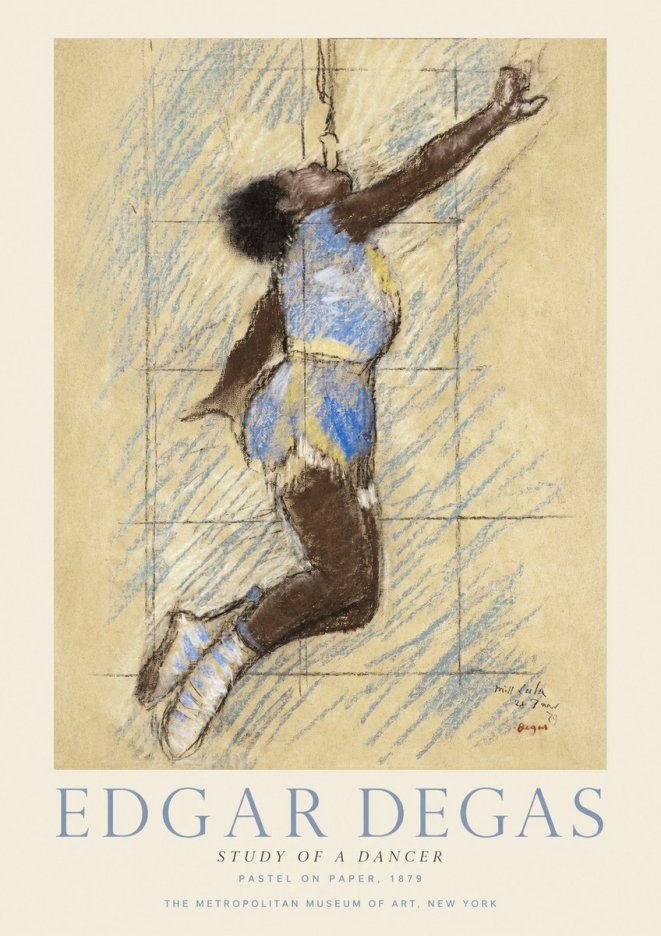 Edgar Degas Study of a Dancer No1 - Poszter