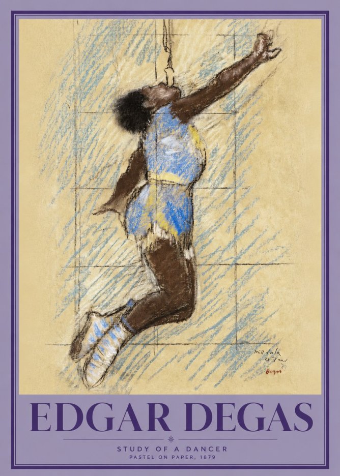 Edgar Degas Study of a Dancer No2 - Poszter