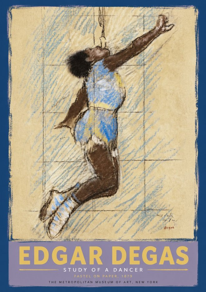 Edgar Degas Study of a Dancer No5 - Poszter