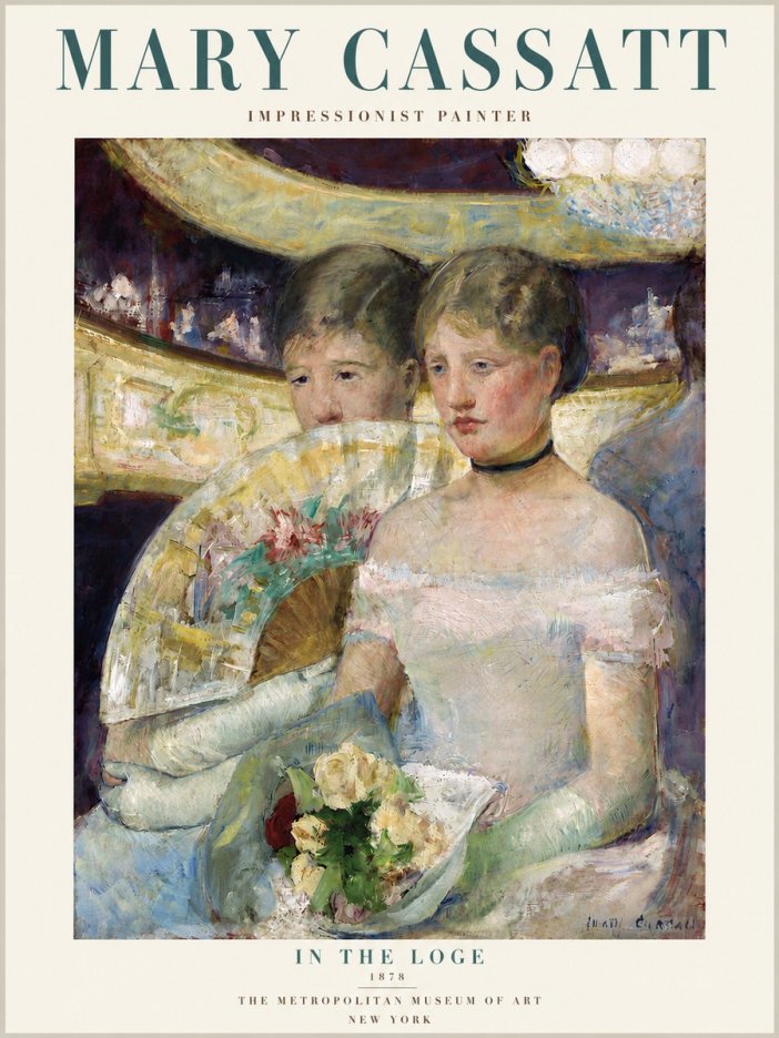 Mary Cassatt In the Loge No4 - Poszter