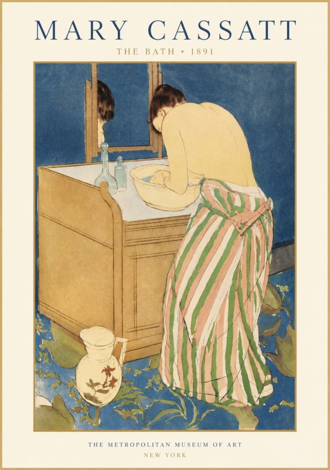 Mary Cassatt The Bath No1 - Poszter