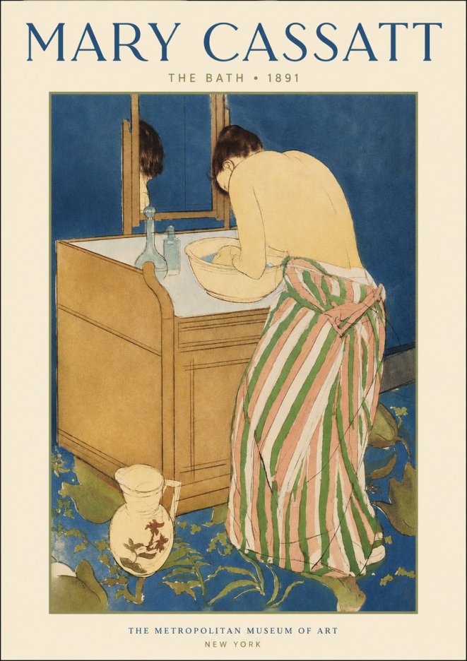 Mary Cassatt The Bath No2 - Poszter