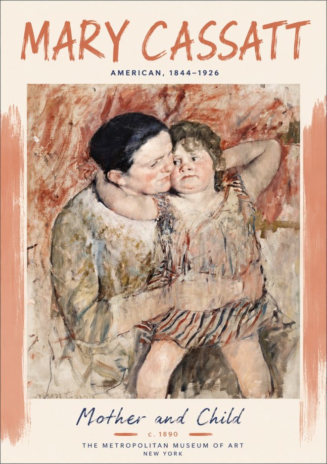 Mary Cassatt Mother and Child II No5 - Poszter