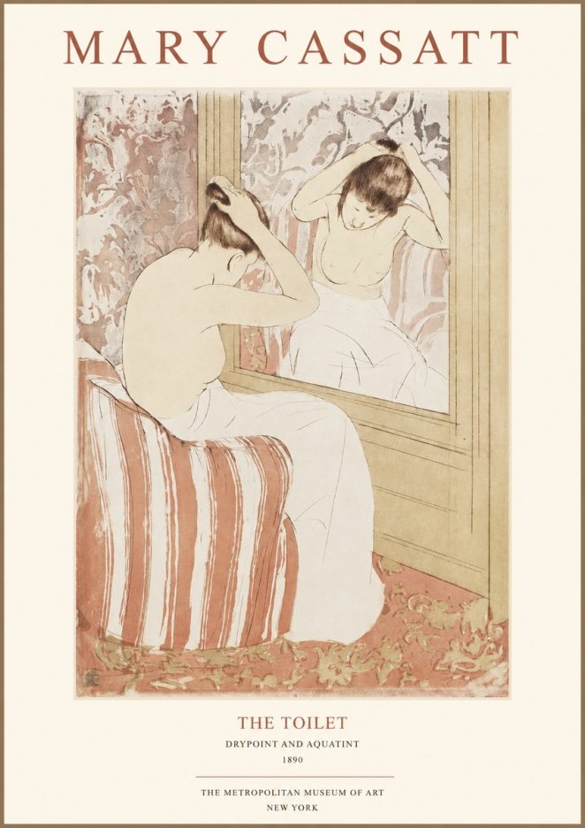 Mary Cassatt The Toilet No1 - Poszter