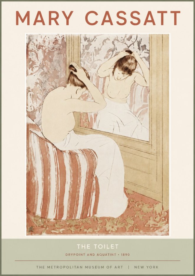 Mary Cassatt The Toilet No2 - Poszter