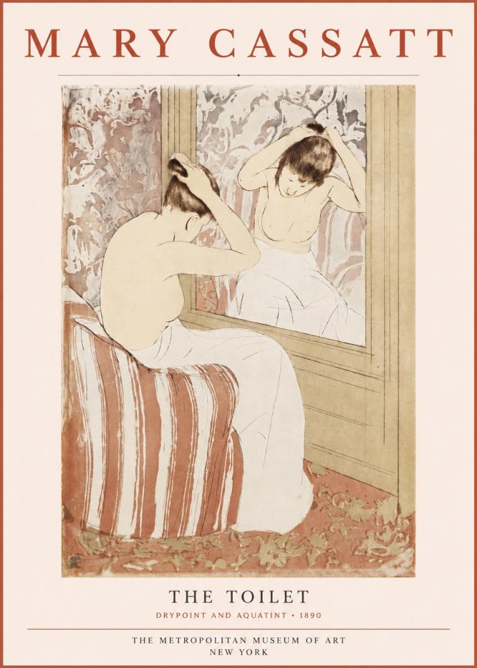 Mary Cassatt The Toilet No3 - Poszter