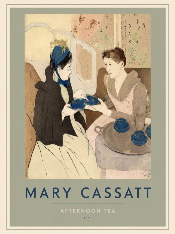 Mary Cassatt Afternoon Tea No2 - Poszter